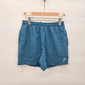 Gymshark Shorts Athletic Performance Running Teal Green 5" Inseam Sz Medium